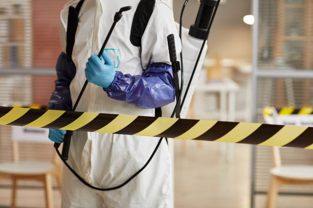 Professional Biohazard Cleanup technician working in Mentone, IN